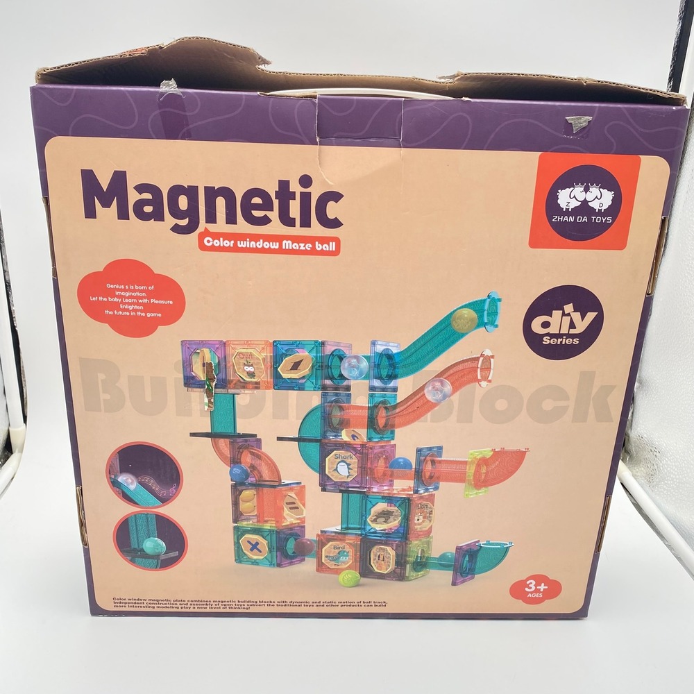 Zhan Da Toys Magnetic Color Window Maze Ball Building Blocks Set Not Complete - Picture 3 of 13